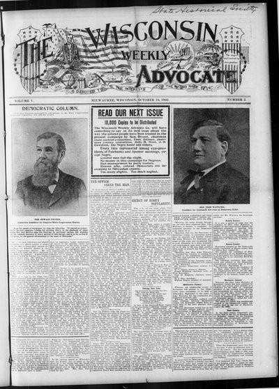 Wisconsin Weekly Advocate, Oct 16, 1902