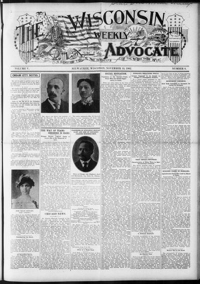 Wisconsin Weekly Advocate, Nov 13, 1902