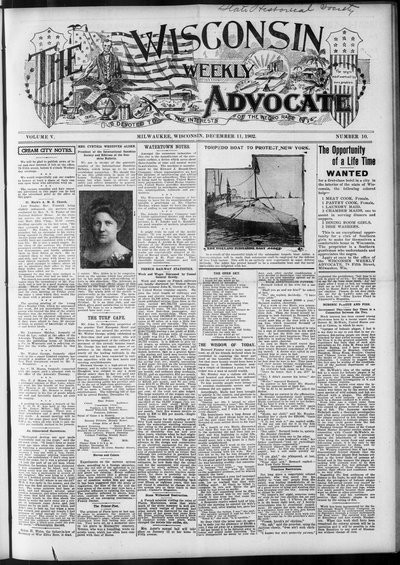 Wisconsin Weekly Advocate, Dec 11, 1902