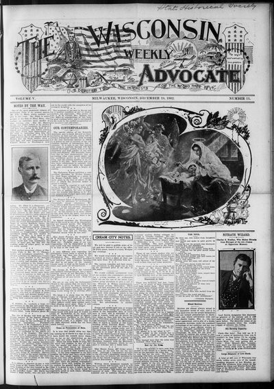Wisconsin Weekly Advocate, Dec 18, 1902