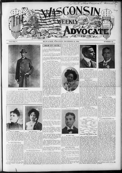Wisconsin Weekly Advocate, Dec 25, 1902