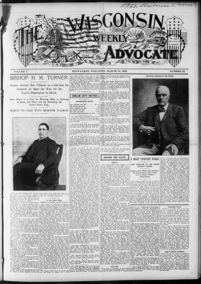 Wisconsin Weekly Advocate, Mar 19, 1903