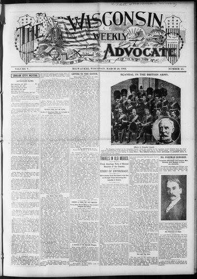 Wisconsin Weekly Advocate, Mar 26, 1903