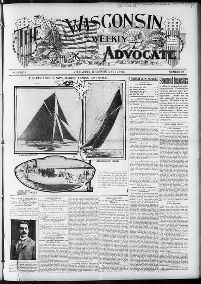 Wisconsin Weekly Advocate, May 14, 1903