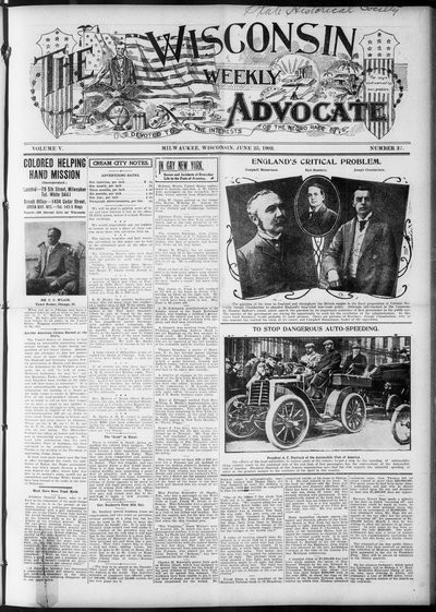 Wisconsin Weekly Advocate, Jun 25, 1903