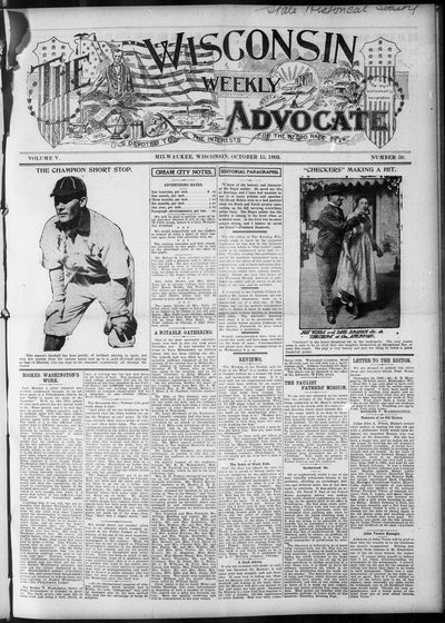 Wisconsin Weekly Advocate, Oct 15, 1903