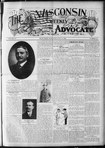 Wisconsin Weekly Advocate, Jul 14, 1904
