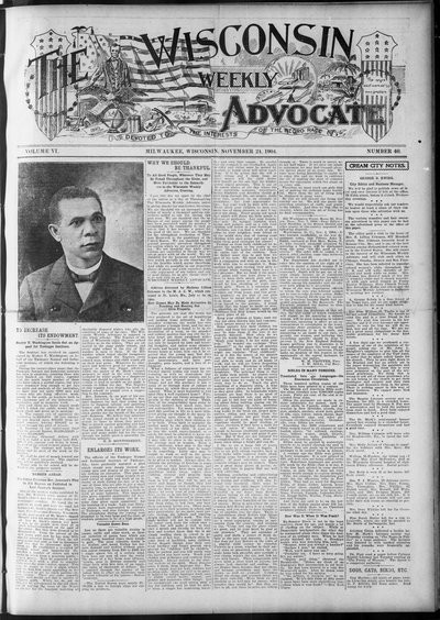 Wisconsin Weekly Advocate, Nov 24, 1904
