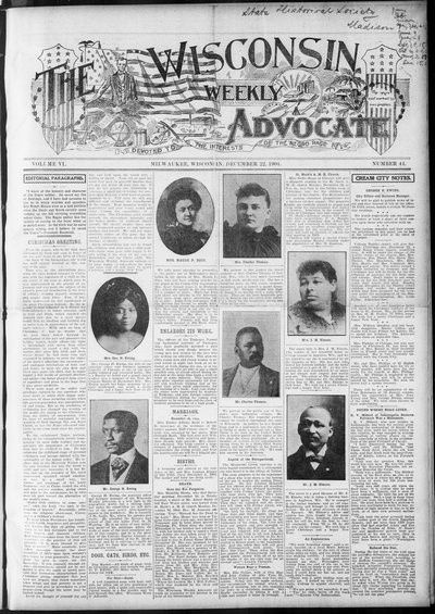 Wisconsin Weekly Advocate, Dec 22, 1904
