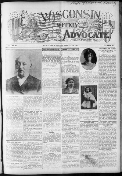 Wisconsin Weekly Advocate, Jan 26, 1905