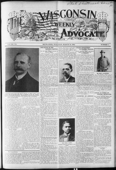 Wisconsin Weekly Advocate, Mar 16, 1905