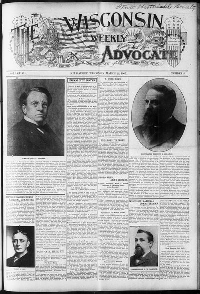Wisconsin Weekly Advocate, Mar 23, 1905