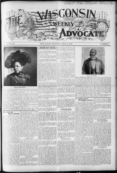 Wisconsin Weekly Advocate, Apr 20, 1905