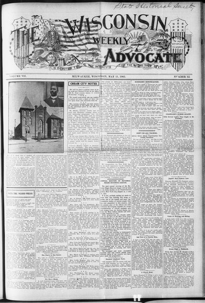 Wisconsin Weekly Advocate, May 11, 1905