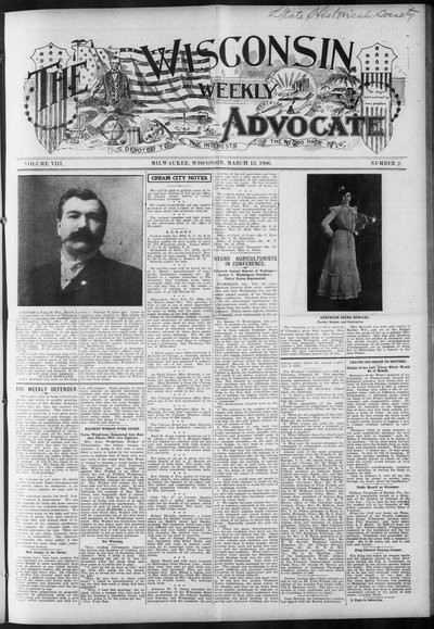 Wisconsin Weekly Advocate, Mar 15, 1906