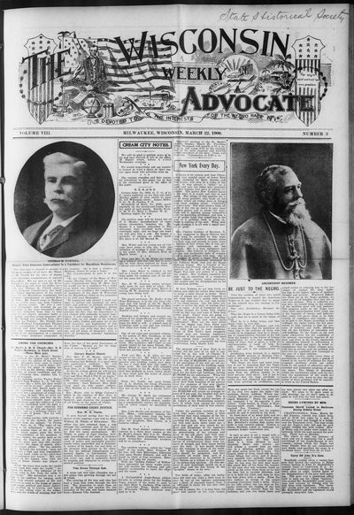 Wisconsin Weekly Advocate, Mar 22, 1906