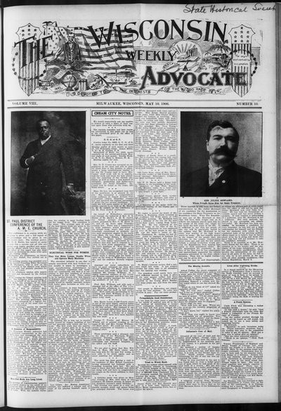 Wisconsin Weekly Advocate, May 10, 1906