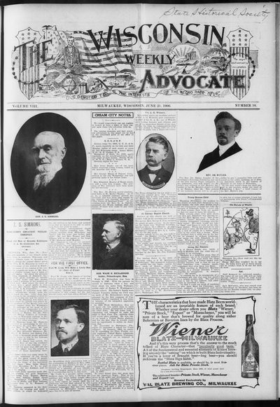 Wisconsin Weekly Advocate, Jun 21, 1906