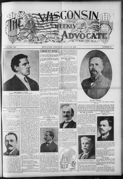 Wisconsin Weekly Advocate, Aug 23, 1906