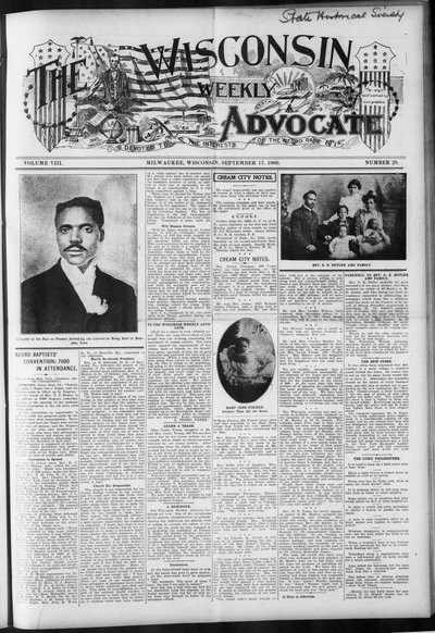 Wisconsin Weekly Advocate, Sep 17, 1906
