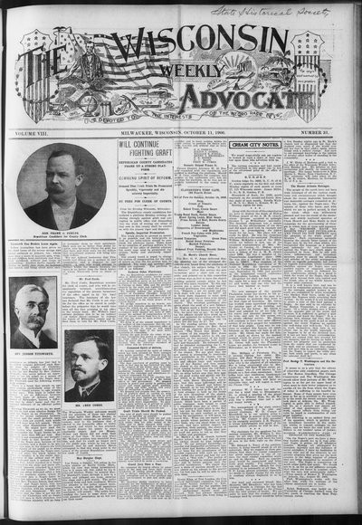 Wisconsin Weekly Advocate, Oct 11, 1906