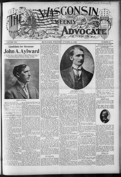 Wisconsin Weekly Advocate, Oct 25, 1906