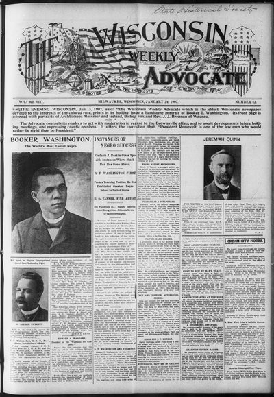 Wisconsin Weekly Advocate, Jan 24, 1907