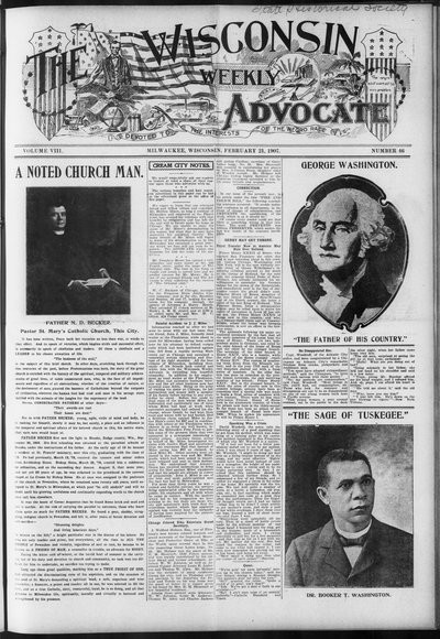 Wisconsin Weekly Advocate, Feb 21, 1907