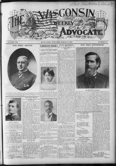 Wisconsin Weekly Advocate, Mar 14, 1907