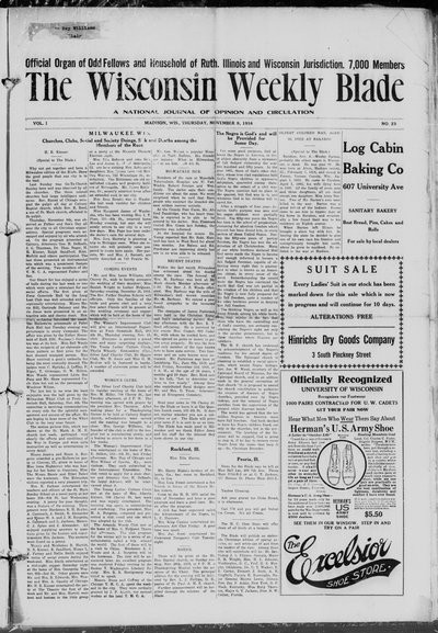 Wisconsin Weekly Blade, Nov 9, 1916