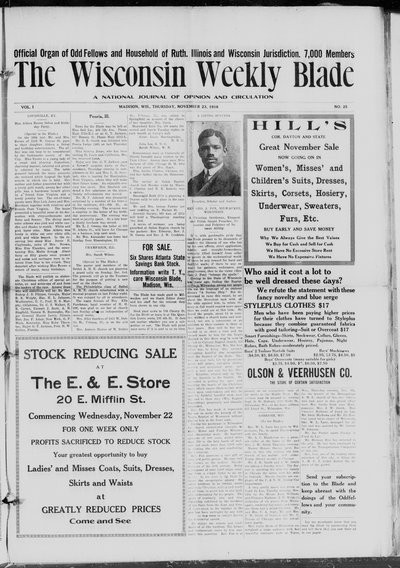 Wisconsin Weekly Blade, Nov 23, 1916