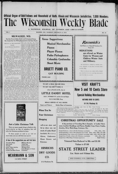 Wisconsin Weekly Blade, Dec 14, 1916