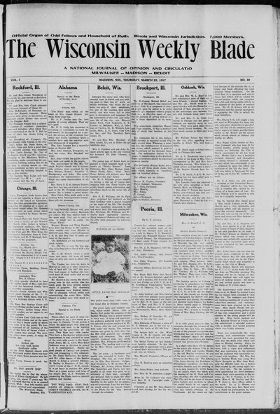 Wisconsin Weekly Blade, Mar 22, 1917