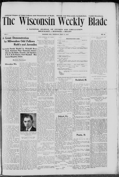 Wisconsin Weekly Blade, May 17, 1917