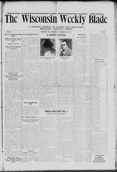 Wisconsin Weekly Blade, Sep 20, 1917
