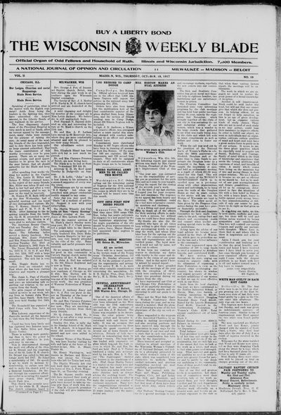Wisconsin Weekly Blade, Oct 18, 1917