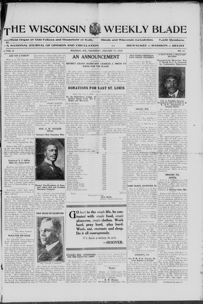 Wisconsin Weekly Blade, Jan 17, 1918