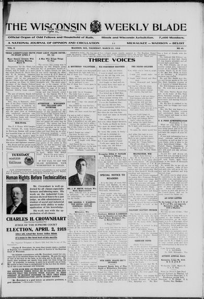 Wisconsin Weekly Blade, Mar 21, 1918
