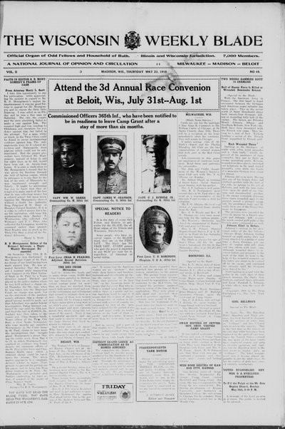 Wisconsin Weekly Blade, May 23, 1918