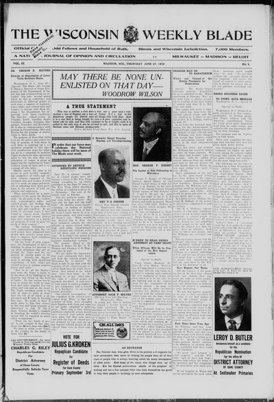 Wisconsin Weekly Blade, Jun 27, 1918