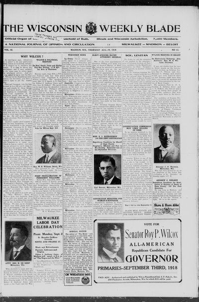 Wisconsin Weekly Blade, Aug 29, 1918