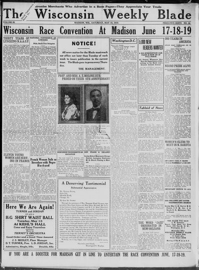 Wisconsin Weekly Blade, May 10, 1919