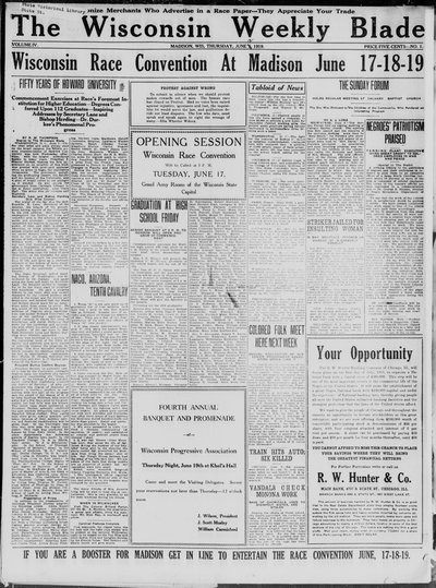 Wisconsin Weekly Blade, Jun 12, 1919