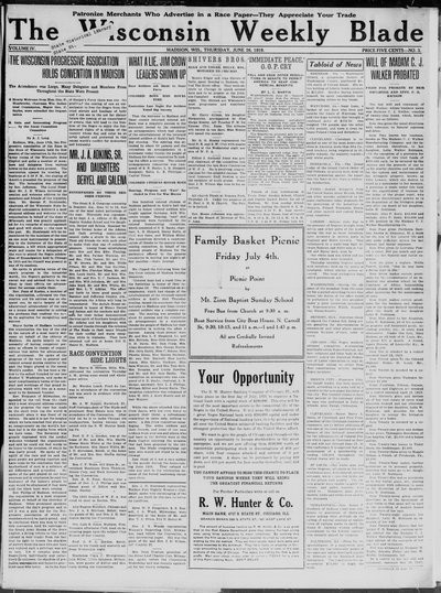 Wisconsin Weekly Blade, Jun 26, 1919